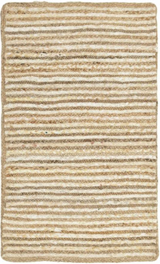 Inart Jute Rug Rectangular Summer from Jute Beige