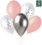 Set of 5 Balloons Latex Pink 33cm