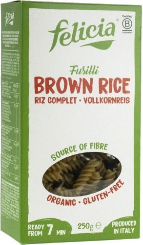 Felicia Șuruburi de Orez Brun Orez Brun Bio Fără Gluten 250gr