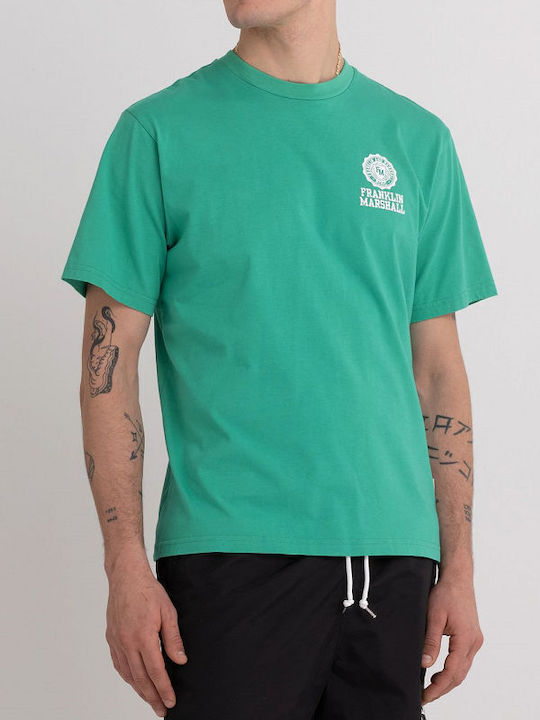 Franklin & Marshall Ανδρικό T-shirt Πράσινο με Λογότυπο