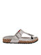 Women's Flat Sandals in Gray Color