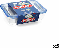 Pyrex Glass Lunch Box Pure Transparent 1500ml 5pcs