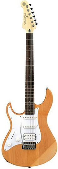 Yamaha Pacifica 112JL Electric Guitar for Left-handed Stratocaster with HSS Pickup Configuration Yellow Natural Satin