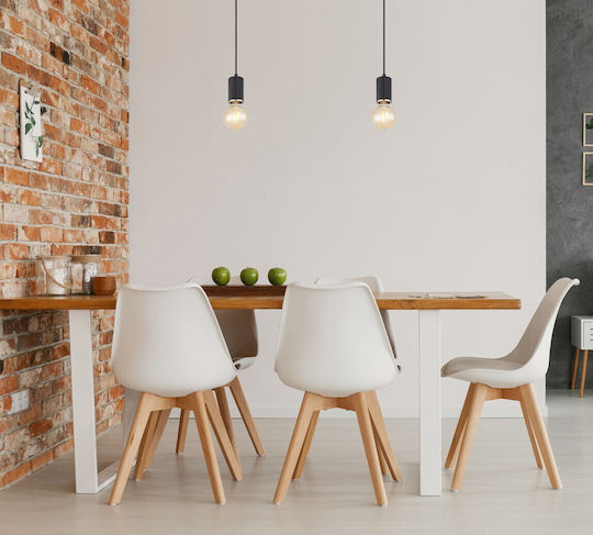 Globo Lighting Joseba Κρεμαστό Φωτιστικό Μαύρο με Ντουί E27