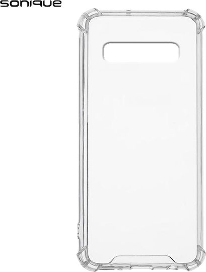 Sonique Armor Umschlag Rückseite Silikon Transparent (Galaxy S10+)