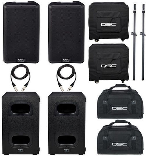 QSC K8.2 Autoîntăritor Difuzor pachet de putere 2000W cu Woofer 8"