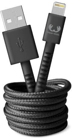 Fresh 'n Rebel Fabriq Braided USB-A to Lightning Cable Γκρι 2m