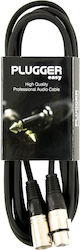 Plugger XLR male to XLR female 3m Cable (PLUCABSXF3XM33M00EAS)