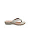 Parex Leather Women's Flat Sandals Anatomic In Gray Colour