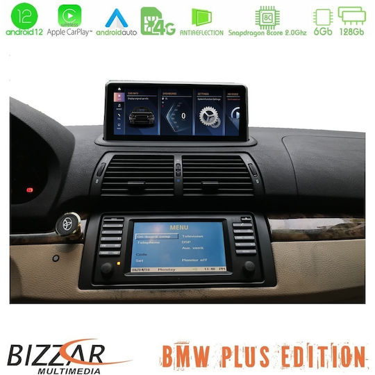 Bizzar Ηχοσύστημα Αυτοκινήτου για BMW X5 / E53 / X5 (E53) E53 (Bluetooth/USB/AUX/WiFi/GPS/Apple-Carplay/Android-Auto/CD) με Οθόνη Αφής 10.25"