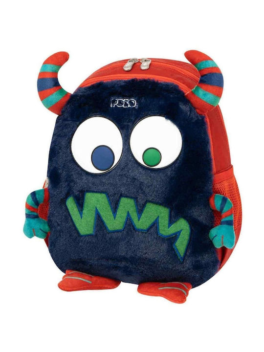 Polo Junior Los Ninos Schulranzen Rucksack Kindergarten in Blau Farbe 7Es