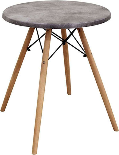 Randy Table Kitchen Wooden Gray 60x60x69cm
