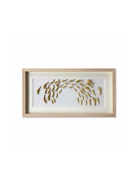 Supergreens Ψάρια Πίνακας σε Καμβά 42.5x82.5cm