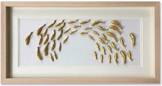 Supergreens Ψάρια Πίνακας σε Καμβά 42.5x82.5cm