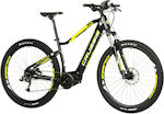 Velogreen Crussis 29 29" Κίτρινο Ηλεκτρικό Ποδήλατο Mountain με 8 Ταχύτητες και Δισκόφρενα