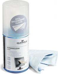 Durable Screenclean Spray Καθαριστικό Οθόνης and Cloth 200ml 2τμχ