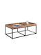 Rectangular Coffee Table Wooden Brown L110xW60xH40cm