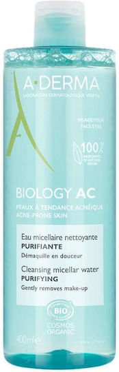 A-Derma Biology AC Micellar Water Αφαίρεσης Μακιγιάζ Προσώπου 400ml