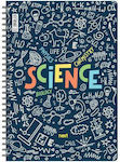 Next Spiral Notebook Ruled A4 105 Sheets 3 Subjects Science Multicolour 1pcs