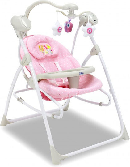 Asalvo Electric Relax pentru Bebeluși Leagăn cu Muzică Roz pentru Copil până la 9kg