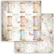 Stamperia Romantic Threads Scrapbooking Leaves Double Sided 30.5x30.5cm