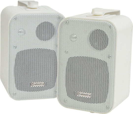 Adastra B30V-W Passive Wall Mount Installation Speakers 30W Pair 13.6x15.5x24cm White