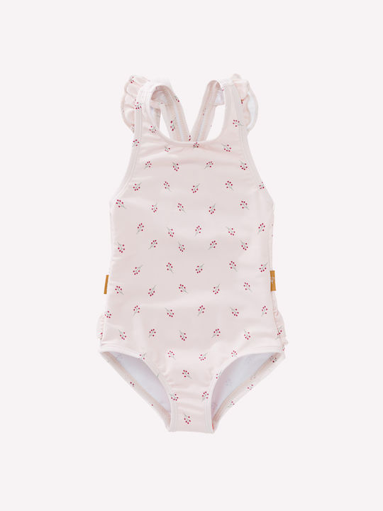 Fresk Kids Sun Protection One-Piece Swimsuit Pink -86