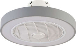 Inlight Chilko Πλαφονιέρα 50cm με Φως Γκρι