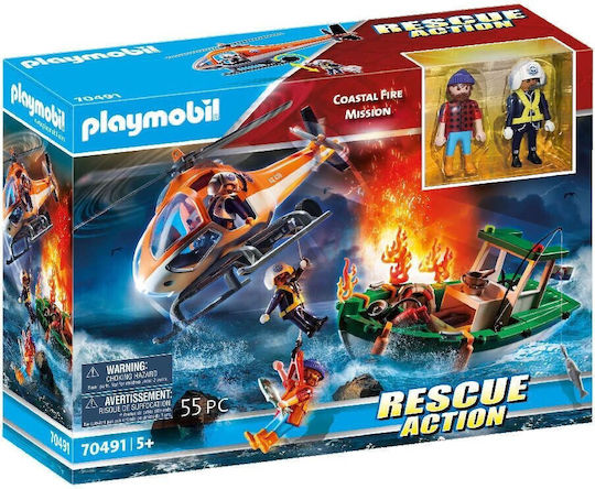 Playmobil Fire Company-Rescue at Sea for 6+ years old years old