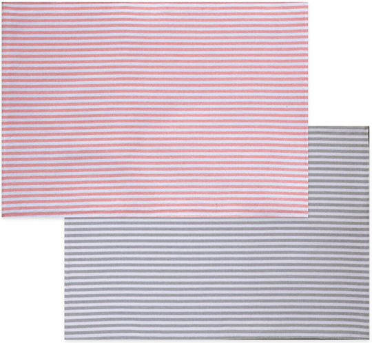 Nef-Nef Homeware Viral Σουπλά Υφασμάτινο Peach Mint 48x33cm Nef-Nef Homeware Viral Σουπλά Υφασμάτινο Peach Mint 48x33cm