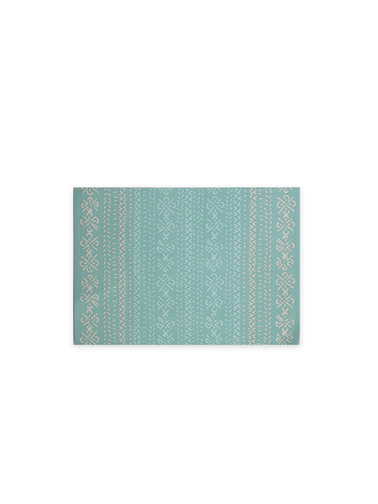 Nef-Nef Homeware Greyson Σουπλά Υφασμάτινο Aqua 48x33cm