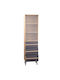 Bibliothek Industry Sonoma / Grau 50x29,5x190cm