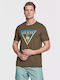 Guess T-shirt Bărbătesc cu Mânecă Scurtă Verde