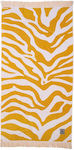 Greenwich Polo Club 3741 Beach Towel with Fringes Beige 180x90cm