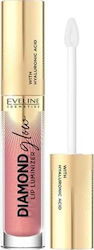 Eveline Diamond Glow Лип Глос 04 Сорбет от розо...