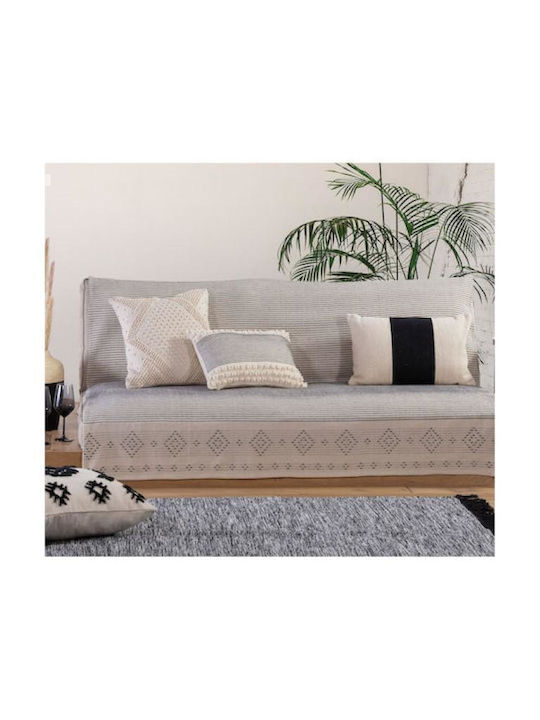 Nef-Nef Homeware Rambage Covor Rectangular Bumbac Ecru / Black