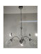 Epiplo-Fos Kronleuchter 3xE14 Ø60cm mit Kristallen Silber 0500068