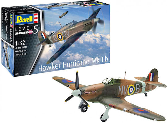 Revell Φιγούρα Μοντελισμού Αεροπλάνο Hawker Hurricane MkIIb σε Κλίμακα 1:32
