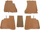Set of Front and Rear Mats 4pcs Tray Type for Mercedes-Benz S 2005-2013 Beige