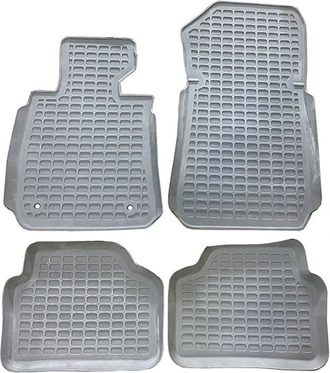 Set of Front and Rear Mats 4pcs Tray Type for BMW E90 2005-2011 Gray
