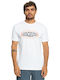 Quiksilver In Circles T-shirt Bărbătesc cu Mânecă Scurtă Alb