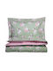 Greenwich Polo Club 8826 Set Kids Duvet Cover Single with Pillowcase Cotton Pink - Mint 160x240cm