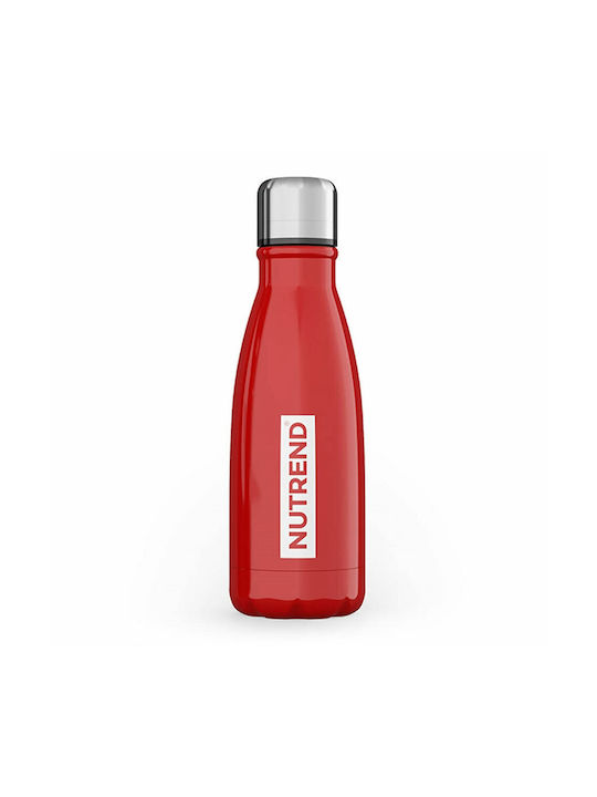 Nutrend Stainless Steel Water Bottle 500ml Red