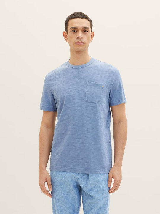 Tom Tailor Ανδρικό T-shirt Μπλε Μονόχρωμο