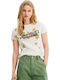 Margapepo Γυναικείο T-shirt Floral Λευκό