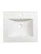 Martin Slim 50 Ένθετος Νιπτήρας Πορσελάνης 50x46cm Γυαλιστερή Πορσελάνη