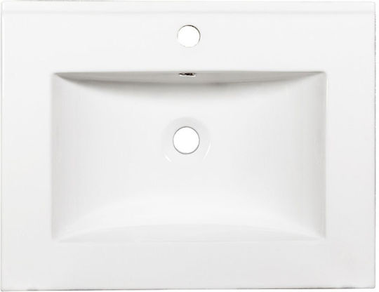 Martin Slim 60 Ένθετος Νιπτήρας Πορσελάνης 60x46cm Γυαλιστερή Πορσελάνη Martin Slim 60 Ένθετος Νιπτήρας Πορσελάνης 60x46cm Γυαλιστερή Πορσελάνη