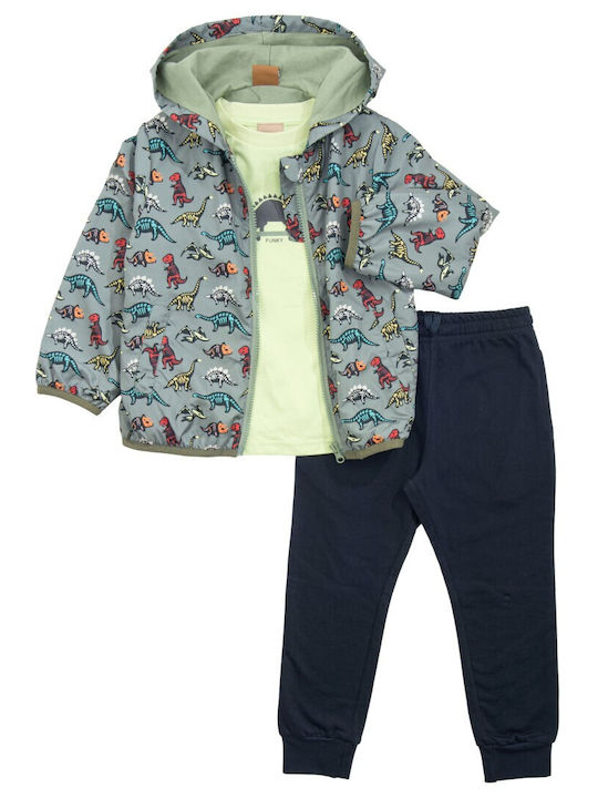 Funky Kids Set with Pants & Jacket Winter 3pcs Khaki