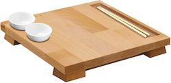 Bisetti Sushi Set Wooden Brown 5pcs