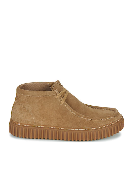 Clarks Torhill Hi Suede Beige Men's Boots Anato...